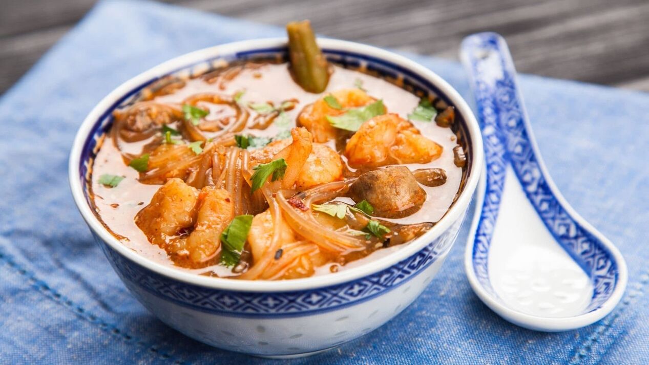 Garnelensuppe für Potenz